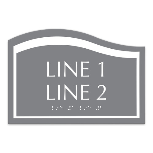Ocean ADA 2-Line Informational Sign - 9