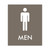 Essential Basic Engraved Men's Restroom Sign - 7.5" W x 9" H