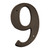 5.5" Black Resin Door Numbers