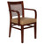 Decorative Ladder Back Arm Chair With Wood Frame