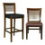 Decorative Ladder Back Chair & Stool With Wood Frame