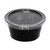 Black Portion Cup With Clear Lid