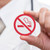 Engraved No Smoking Symbol Badges