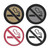 Engraved No Smoking Symbol Badges
