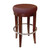 Wood Upholstered Round Backless Barstools