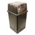 45 Gal. Plastic Indoor/Outdoor Trash Receptacle - 21.75" x 42"