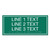 Essential ADA 3 Line Informational Sign with Border - 11.5" x 5"