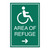 Essential ADA Accessible Directional Sign with Border - 7.5" x 9"