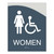 Horizon ADA Women + Handicap Restroom Sign - 7.5" x 9.5"