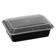 Rectangular Plastic "To Go" Container w/ Lid