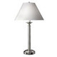 Optic Collection - Brushed Steel Single Nightstand w/ 1 Outlet & USB (30"H)
