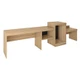 Quincy Streamline Module 1 (Incl. Desk, Micro, Fridge, Luggage Bench)
