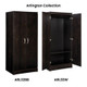 Arlington Double Door Wardrobe w/Shelf and Rod - 32"W x 22"D x 72"H