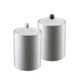 Formula Blue 2 Qt. Leather Brushed Silver Ice Bucket w/ Acrylic Lid