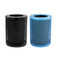 36 Gal. Round Diamond Steel Trash Receptacle with Flat Lid