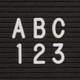 Message Board Changeable Letters with Storage Box