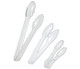 6" Clear Plastic Tongs