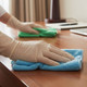 Microfiber Cleaning Cloths in Use