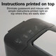 Instructions Printed on Top