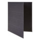 2-View Black Leatherette Menu Cover - Legal Size