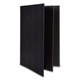 4-View Black Leatherette Menu Cover - Legal Size