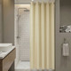 71" x 74" Pre-Hooked Poly Shower Curtain - 12/ctn.