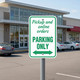 12"x 18" Custom, Parking Only with Arrow Sign