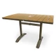 Perma-Wood™ 36" x 36" Table w/ U-Legs and Umbrella Hole - Tan