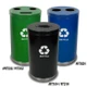 36 Gal. Recycling Receptacle - 18" Dia. x 33" H