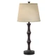 Espresso 1-Light Table Lamp with 1 Outlet (30"H)