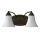 Oil-Rubbed Bronze 2-Light Vanity Fixture - 16"W x 6"H