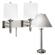 Brushed Steel Optic Lamp Collection