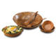 8" Woven Wood Salad Bowl