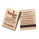 20 Stick Custom Matchbooks - Brown on Beige