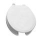Open Front with Cover Toilet Seat (Round)