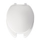 Open Front with Cover Toilet Seat (Elongated)