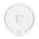 Vented Coffee Lids with Tear Back Tab - Fits 8 oz. Cup - 1000/cs.
