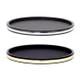 Lux Round Tray with Spill Proof Plastic Rim