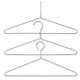 LodgMate Chrome Metal Hangers (Open Hook) - 50/cs.
