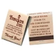 20 Stick Custom Matchbooks - Brown on Beige