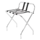 LodgMate Chrome Luggage Rack - With Back **