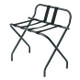 LodgMate Matte Black Luggage Rack - With Back **