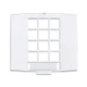 Clear Molded Square Plastic Overlay