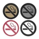Engraved No Smoking Symbol Badges