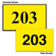 Engraved Door Number Sign - 3" x 5"