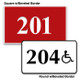 Engraved Door Number Sign - 3" x 5"