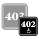 Deluxe Engraved Door Number Sign - 4" x 4"