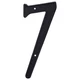 4" Black Zinc Door Numbers - #7
