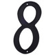 4" Black Zinc Door Numbers - #8