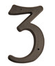 5.5" Black Resin Door Numbers - #3